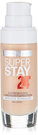 Maybelline New York Super Stay 24 Hour Foundation with SPF19 Number 020, Cameo 30 ml