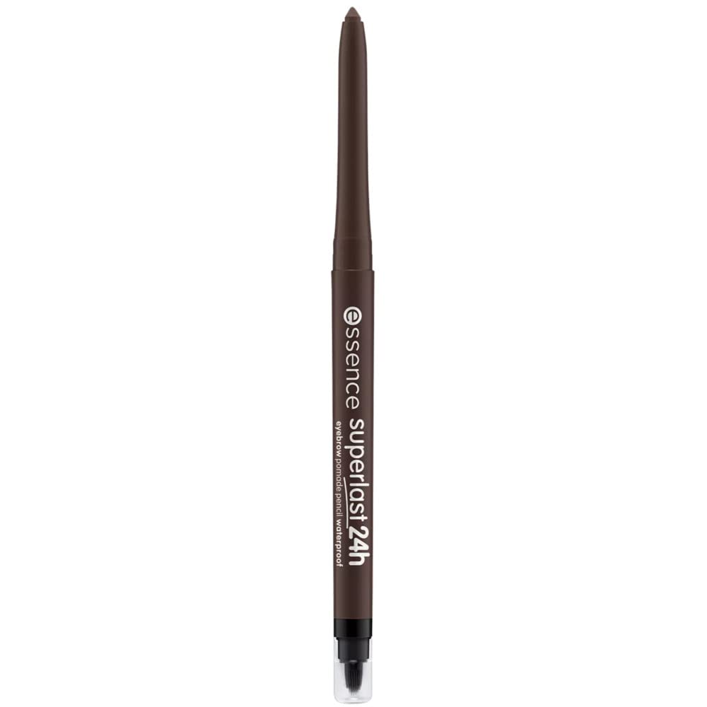 essence Superlast 24h Eyebrow Pomade Pencil Waterproof, Kajal, 24 Hour Hold, No. 40 Cool Brown, Vegan, Waterproof, Nanoparticles Free (0.31g)