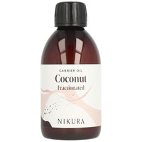 nikura Nikura Coconut (Fractionated) Carrier Oil - 250ml | for Skin, Hair Care, Soap Making, Body and Face | Moisturising, Hydrating & Nourishing | Vegan & UK Made