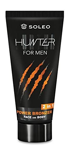 Soleo Hunter for Men 2 in 1 Power Bronzer Tanning Lotion (150ml)