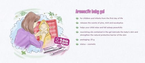 AROMACTIV Baby gel - 20 g - helps you fall asleep and soothes irritation, it is recommended for the care of children's skin from the first day of life.