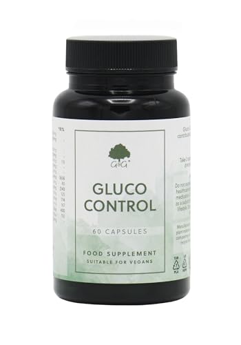 Gluco Control | Multivitamin | Contains Chromium which Contributes to Normal Blood Glucose Levels | 60 Vegan Capsules | G&G Vitamins