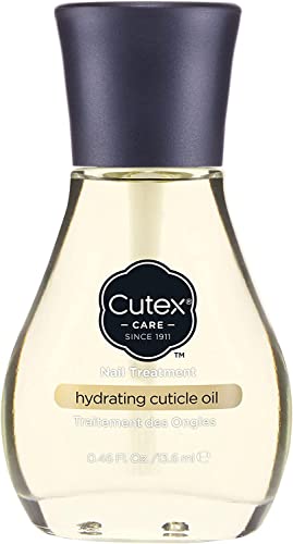 Cutex Hydrating Cuticle Oil, Formulated with Vitamin E & Sweet Almond Oil, (13.6ml) for Dry, Brittle & Rough Nails, Almond Scent, Dermatologist Tested