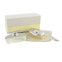 Widdop Bingham Bambino Baby Christening Gifts. Baby's Brush & Comb Set with Rocking Horse Icon