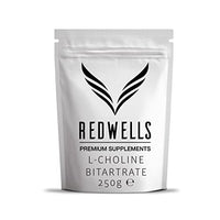 Choline Bitartrate Powder REDWELLS Cognitive Enhancer GMO Free Vegan - 250g Pack