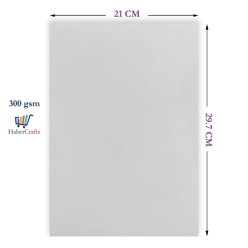 Habercrafts Blotting Paper Sheets A4 Blotting Paper for Ink Pens & Oil Blotting Sheets 300gsm Super Absorbent Blotting Paper for Arts, Crafts & Removing Excess Ink & Oil (White - A4 Sheets - 300gsm - 10 Sheets)