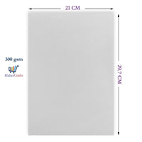 Habercrafts Blotting Paper Sheets A4 Blotting Paper for Ink Pens & Oil Blotting Sheets 300gsm Super Absorbent Blotting Paper for Arts, Crafts & Removing Excess Ink & Oil (White - A4 Sheets - 300gsm - 10 Sheets)