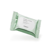 KIKO Milano Pure Clean Wipes Mini, Mini Make-Up Remover Wipes For The Face, Eyes And Lips