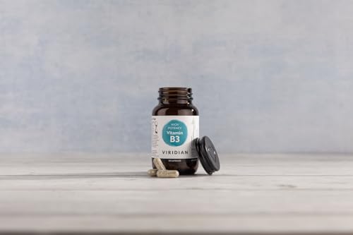 Viridian - High Potency Vitamin B3, 250mg - 30 Caps | Reduce Tiredness & Fatigue | Skin & Nervous System Support | Nicotinamide & Nicotinic Acid | Vegan Friendly | Nutritionist Formulated