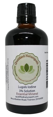 Qualified Naturopath - Professional Practitioner Products Lugols Iodine Solution 3% - 100ml - with Dropper Insert
