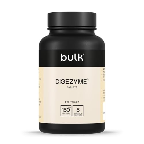 BULK POWDERS Bulk Pure Dige Zyme Tablets, 150 mg, Pack of 90
