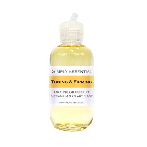 Simply Essential Toning and Firming Massage Oil with Orange, Grapefruit, Geranium & Clary Sage 100ml