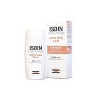 ISDIN Fotoultra 100 Active Unify Color Spf 50+ 50ml | Facial Sun Cream | Lightens and unifies skin tone