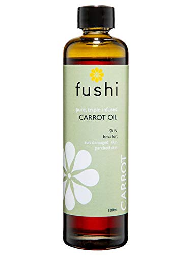Fushi Carrot Oil 100 ml | Fresh-Pressed| Rich in Beta Carotene, Vitamins A, B, C, D and E and essential fatty acids | Best for Sun Damage Skin, Parched Skin & Fine Lines |Manufactured in the UK