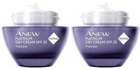 Avon Pack of 2 Anew Platinum Day Replenishing Face Cream SPF25 with Protinol - 50ml
