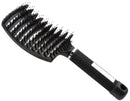 Generico Professional Curved Ventilated Hair Brush Black for Massage Detangling Wet and Dry Hair Suitable for Any Styling