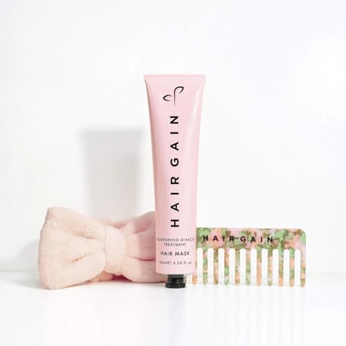 Hair Gain Nourishing Hair Mask (50ml), Headband and Comb - Bundle of 3