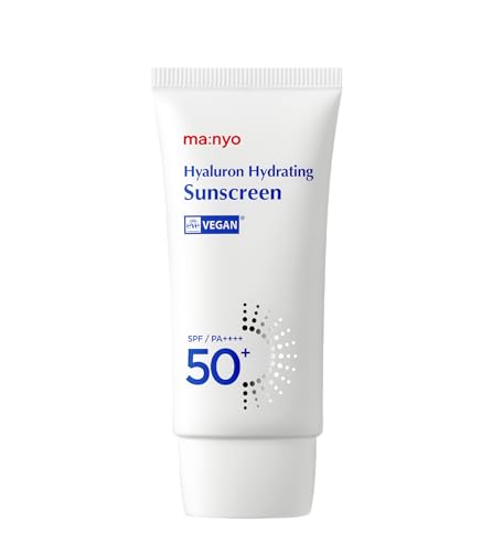 ma:nyo Hyaluron Hydrating Sunscreen 50ml (1.69 fl oz) SPF 50+ Lightweight, Vegan, Wide Spectrum UV Protection (Sunscreen (50ml))