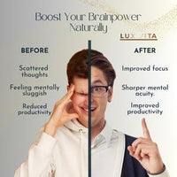 Lux Vita Organic Mushroom Lions Mane Supplement 1180mg Vegan and Non-GMO Extra Strength Liquid Drops for Brain Booster, Immune Support and Nerve Health