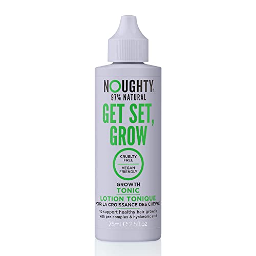 Noughty 97% Natural, Get Set Grow Tonic, Leave in Treatment for Thicker and Fuller Looking Hair, 97% Natural, with Pea Complex and Hyaluronic Acid 75ml