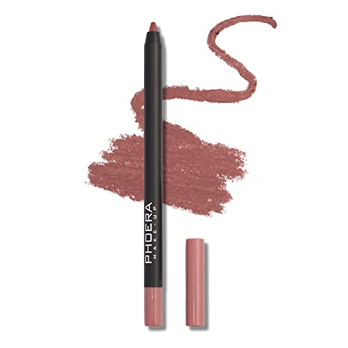 Phoera AQUAPURITY PHOERA Matte Super Smooth Pigmented Lip Liner Long-lasting Smudge proof Matte Lip Pencil Waterproof Makeup Contour Lipliner SUPER SMOOTH (012 Fade)