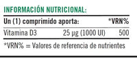 Nature's Bounty Vitamin D3 25 µg (1000 IU) Tablets - Pack of 100 Tablets, One-a-Day - High Strength Vitamin D - Bone, Muscle and Immunity Support - Suitable for Vegetarians