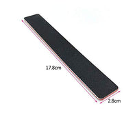 10Pcs Professional Washable Thick Nail Files Emery Board 60/60 Grit Black Nail Art Care Sanding Buffer Buffing Manicure Pedicure Tool