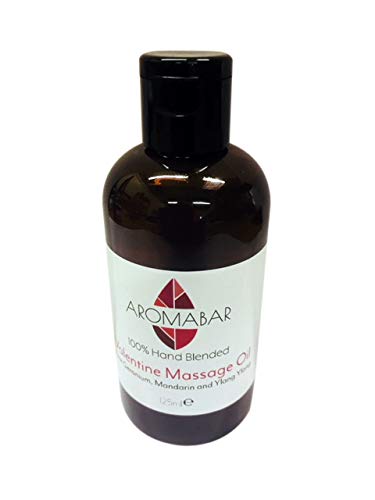 Aromabar Valentine Massage Oil with Rose Geranium & Ylang 125ml Romantic & Sensual