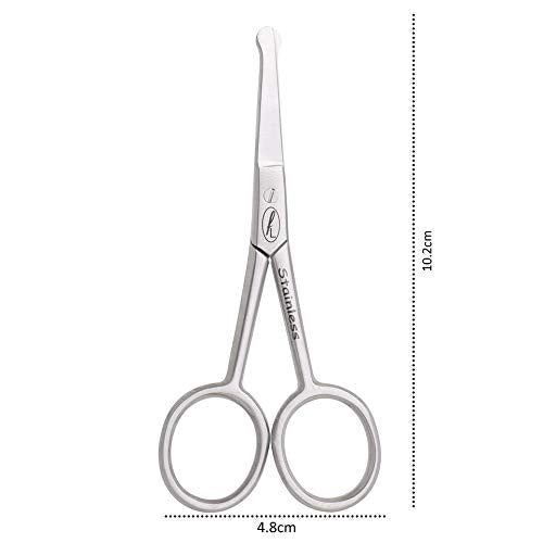 Fine Lines Baby Nail Scissors – Kids Finger Nails Clipper and Toenail Cutter – Newborn Essentials – Rounded Ends for Safety – Can be used for Grooming Cuticles & Trimming Hair