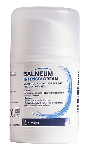 Balneum Intensiv Cream - Daily Moisturising Body Cream for Very Dry Skin and Dry Skin Conditions, Fragrance-Free & Preservative-Free Moisturiser, Intensive Hydration, 50g
