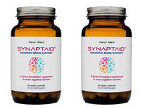 Synaptaid Advanced Brain Support Supplement to Assist Cognitive Function Vegan 60 Capsules (Twin Pack)