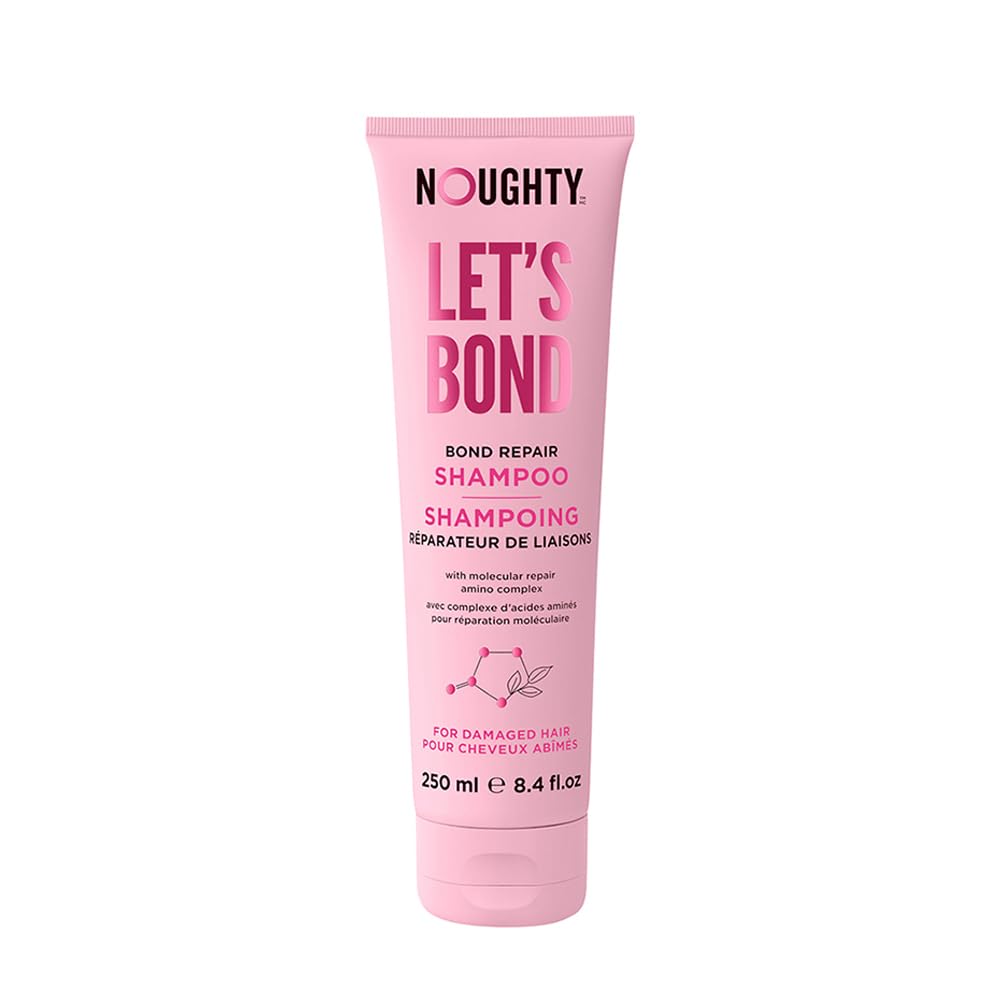 Noughty Let's Bond Builder Shampoo for Repair, Restorative Formula for Chemically Treated and Coloured Hair, Strengthening Formula to Reduce Breakage and Protect Colour for Longer, 250ml