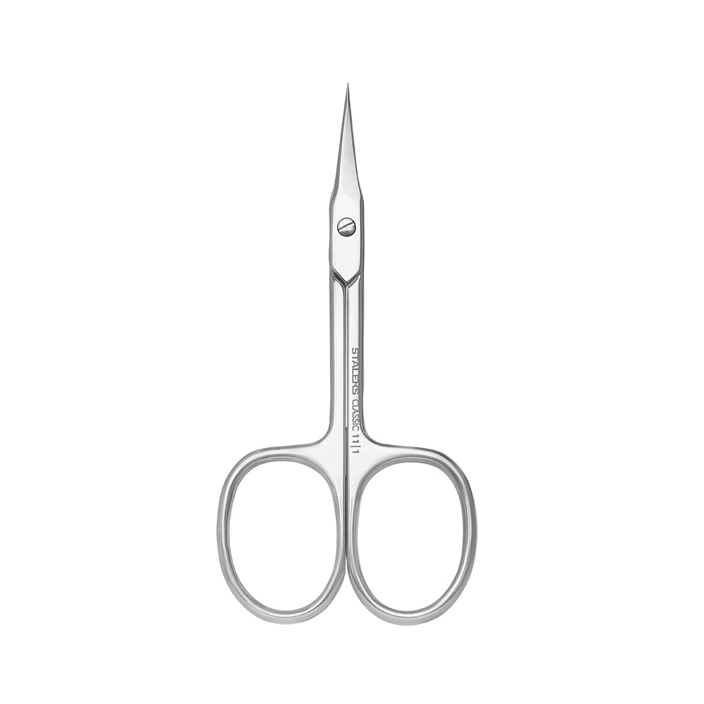 Staleks STALEKS Classic 11 Type 1 Cuticle Scissors - Premium Quality Manicure and Nail Care - Stainless Steel Curved for Long Lasting Beauty