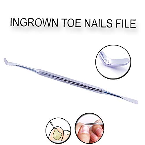 ATOZ SCISSORS Toenail Lifter/Probe Podiatry Tools - German Forged - Blacks File, Double Edge Toe Nail Lifter/Swan Neck Probe Chiropodist Kit – Hospital Grade
