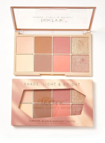 Technic Shade, Light & Bright Contour, Blush & Highlight Palette