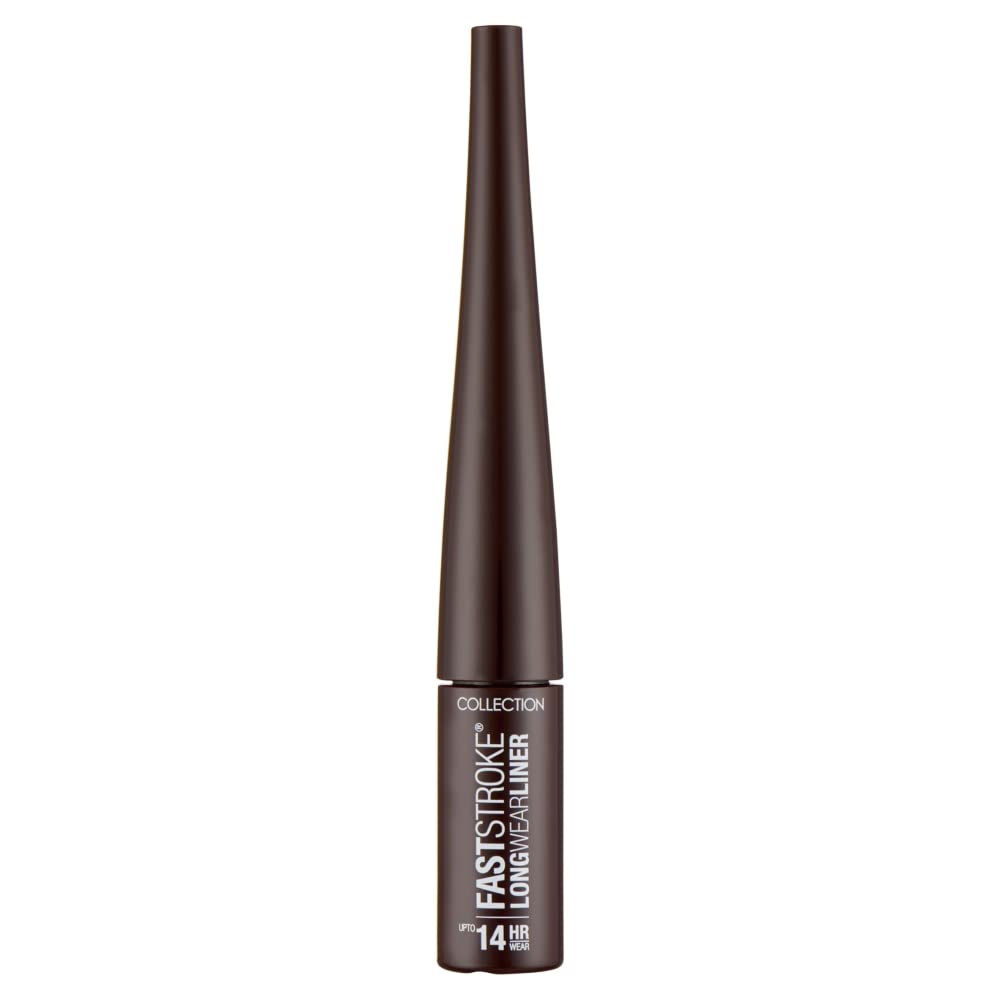 Collection Cosmetics Fast Stroke Long Wear Liner, 14-Hour Wear, Intense Colour, 4ml, Brown