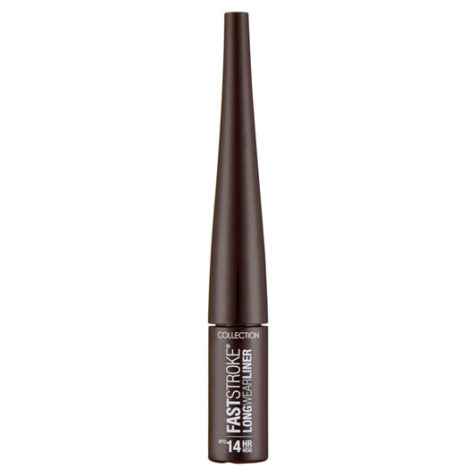 Collection Cosmetics Fast Stroke Long Wear Liner, 14-Hour Wear, Intense Colour, 4ml, Brown