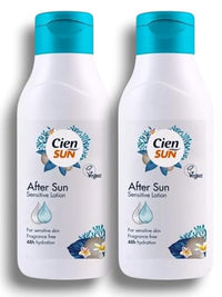 2x Ciēn Sun - Lidl | After Sun - Sensitive Lotion | Vegan - Fragrance Free | 48h Hydration | 250mL Each