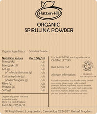 Organic Spirulina Powder 100g by Hatton Hill Organic