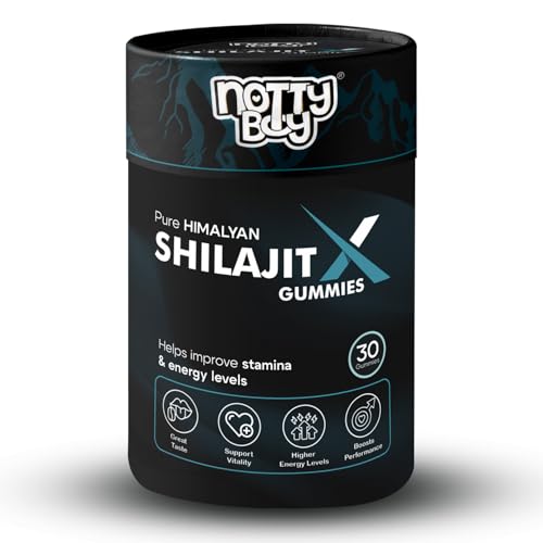 NOTTY BOY Shilajit X Gummies 250mg - Tamarind Flavour, No Sugar, High Fulvic Acid, 100% Ayurvedic, Pack of 30