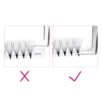 FADLASH Volume Lash Extensions 10D Premade Russian 0.07 C Curl 8-14mm Mixed Pre Made Russian Lashes Volume Lashes Pre- Made Fan Lashes（10D-0.07-C-MIX(8-14)）