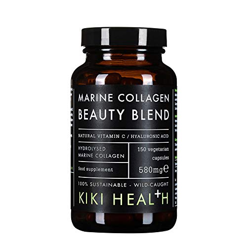 KIKI HEALTH KIKI Health Marine Collagen Peptides Beauty Blend | Vital Protein Supplement for Skin, Hair Nails, Bones, Joints & Digestion | Hydrolysed Collagen with Vitamin C and Hyaluronic Acid - 150 Capsules