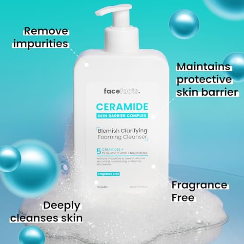 Face Facts Ceramide Blemish Clarifying Foaming Cleanser | Cleanses + Strengthens | 400ml