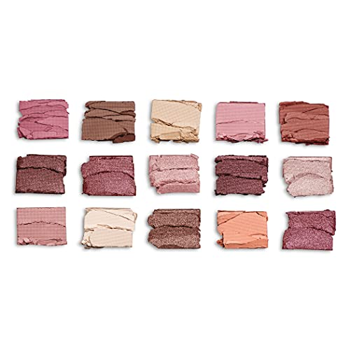 Revolution Beauty London Revolution Beauty Reloaded Eyeshadow Palette, Includes 15 Highly Pigmented Shades, Matte & Shimmer Finishes, Long Wearing, Provocative, 16.5g