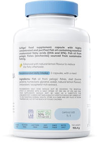 Osavi Omega-3 Extra Molecularly Distilled, 1300mg (Lemon) - 120 softgels