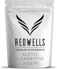 Acetyl L-Carnitine Powder (ALCAR) REDWELLS Premium Quality Vegan (250g)