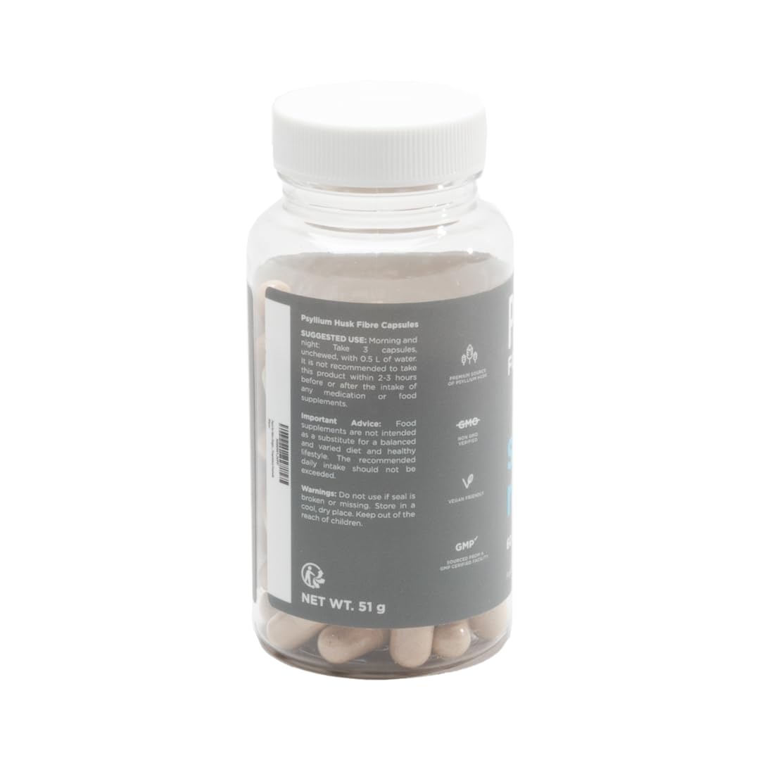 Pure for Men Original Cleanliness Stay Ready Fiber Supplement, 60 Vegan Capsules, Helps Promote Digestive Regularity. Psyllium Husk, Chia Seeds, Oat Fibre, Proprietary Formula