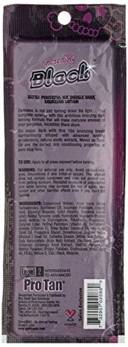 Pro Tan Incredibly Black Ultra Powerful 10X Double Dark Bronzing Lotion Sachet 22ml