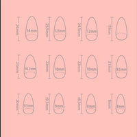 Generic 24Pcs Stiletto Press on Nails Long Almond Gold Lined Elegant & Chic Shiny with Accessory Tools, French Tip False Nails Fake Stick on False for Home Use (Stiletto Gold Shiny)