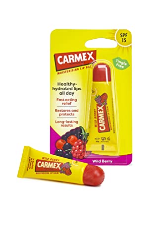 Carmex CARMEX Wild Berry SPF15 Lip Balm Tube (10g) Healthy, Hydrated Lips all day